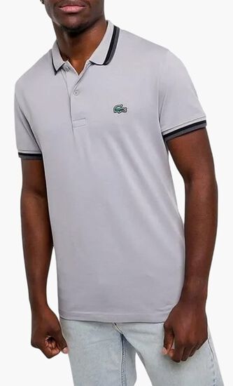 Ribbed Polo T-Shirt