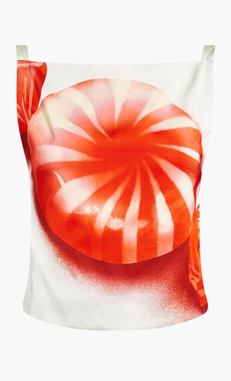 TOP 56 CANDY PRINT ON FLUID VISCOSE SATIN