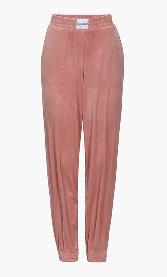 Aretha Rib Velour Cuff Pant