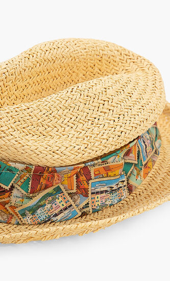 Woven Fedora Hat