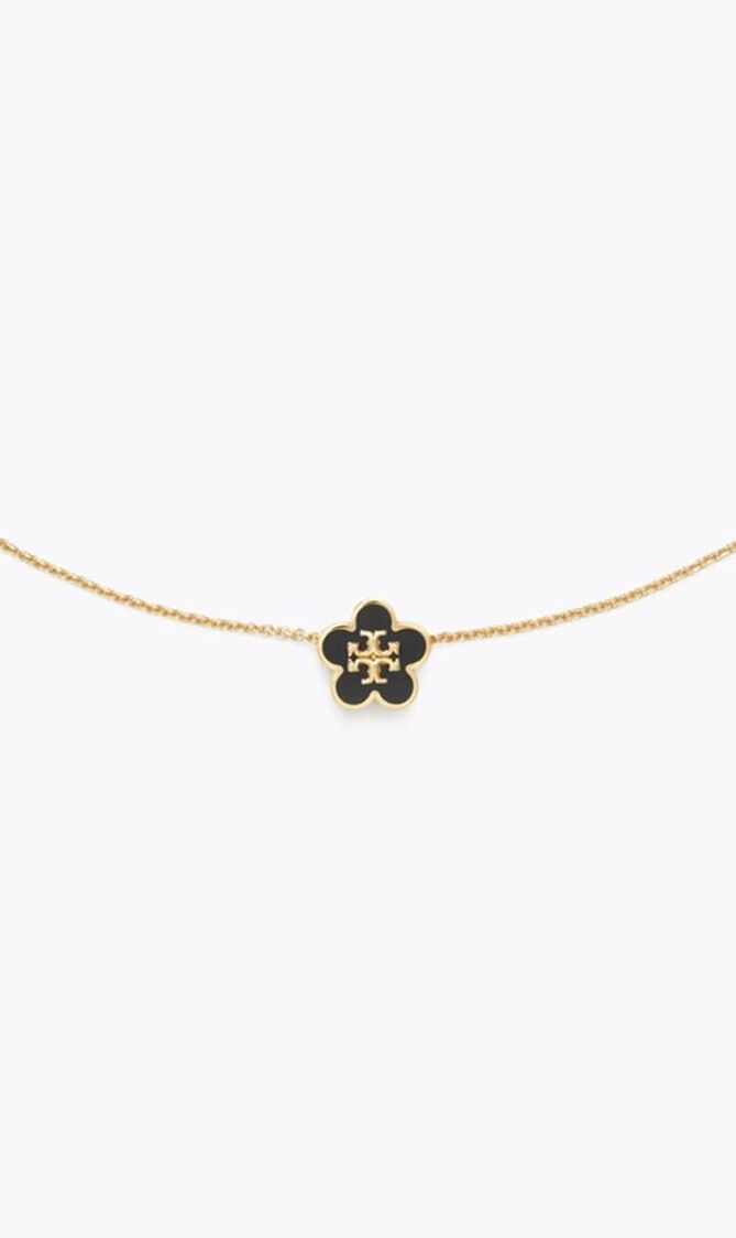 Kira Flower Enamel Pendant Necklace