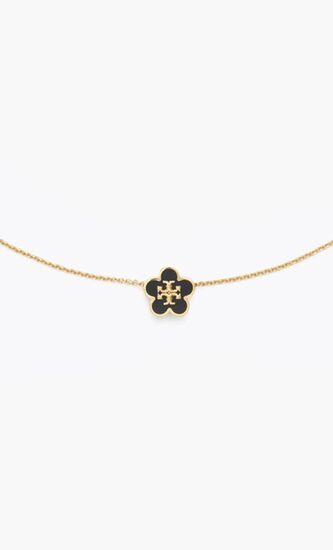 Kira Flower Enamel Pendant Necklace