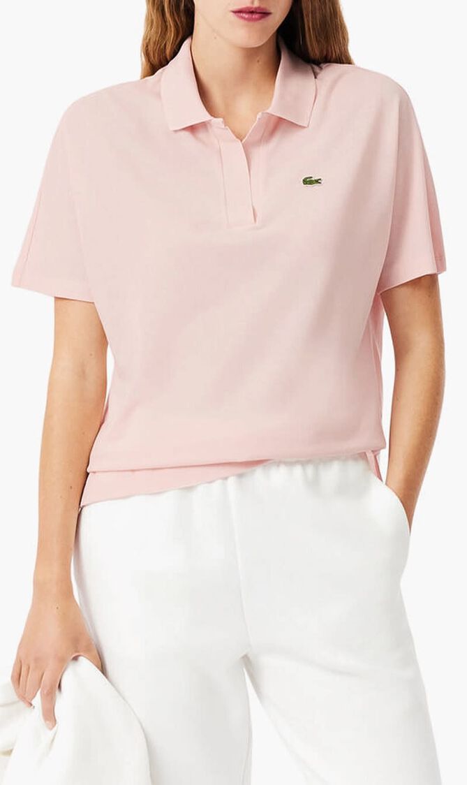 Relaxed Fit Fluid Pique Polo Shirt