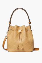 T MONOGRAM PEBBLE BUCKET BAG