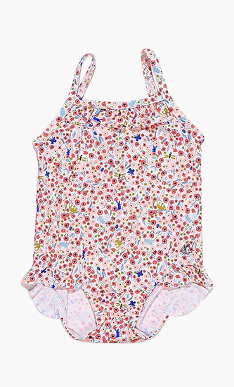 Floral Print One-Piece Swimsuit