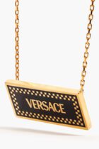 Large 90s Vintage Logo Necklace