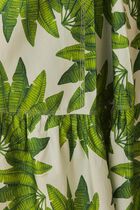 Palm Fan Organic Cotton Maxi Skirt