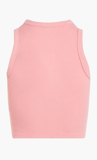 Rib Knit Crop Tank Top