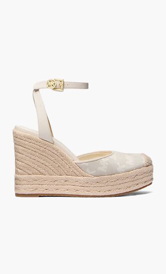 Larissa Logo Jacquard Espadrille Wedge