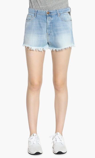 Washed Denim Short