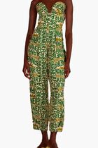 Banana Typography Strapless Jumpsuit