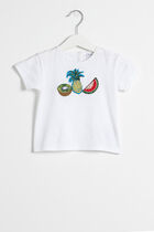 Embroidered Fruit T-Shirt