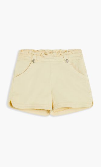 YELLOW FRILL SHORTS
