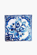 Blu Mediterraneo Fiore Piccolo Silk Twill Pillow