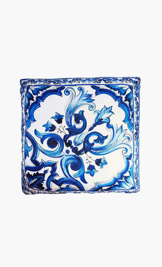 Blu Mediterraneo Fiore Piccolo Silk Twill Pillow