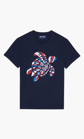 Embroidered Turtle T Shirt