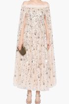Shooting Stars Cape Ankle Gown