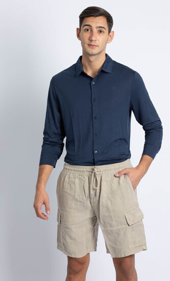 Linen Bermuda Shorts