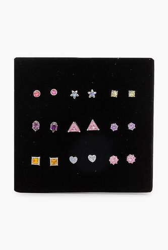 9 Stone Earrings Set