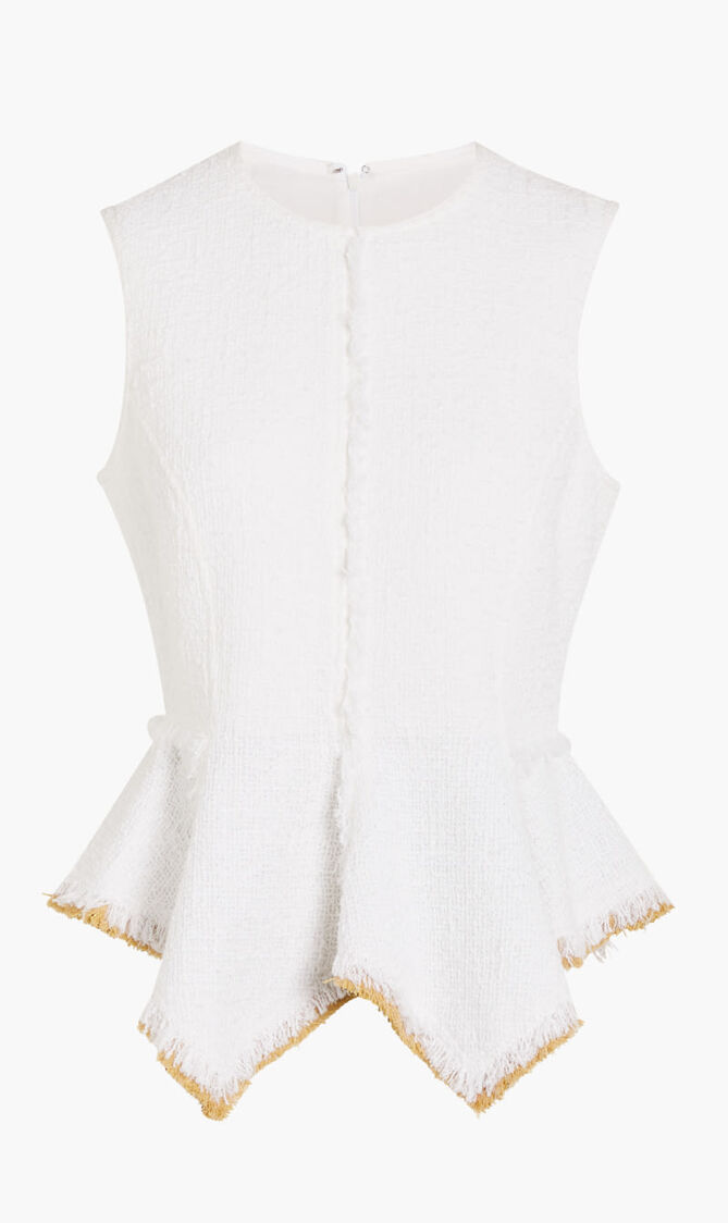 COTTON TWEED TOP