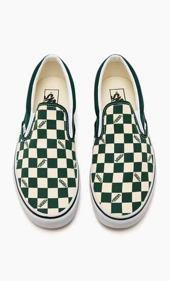Classic Checkerboard Slip On Sneakers