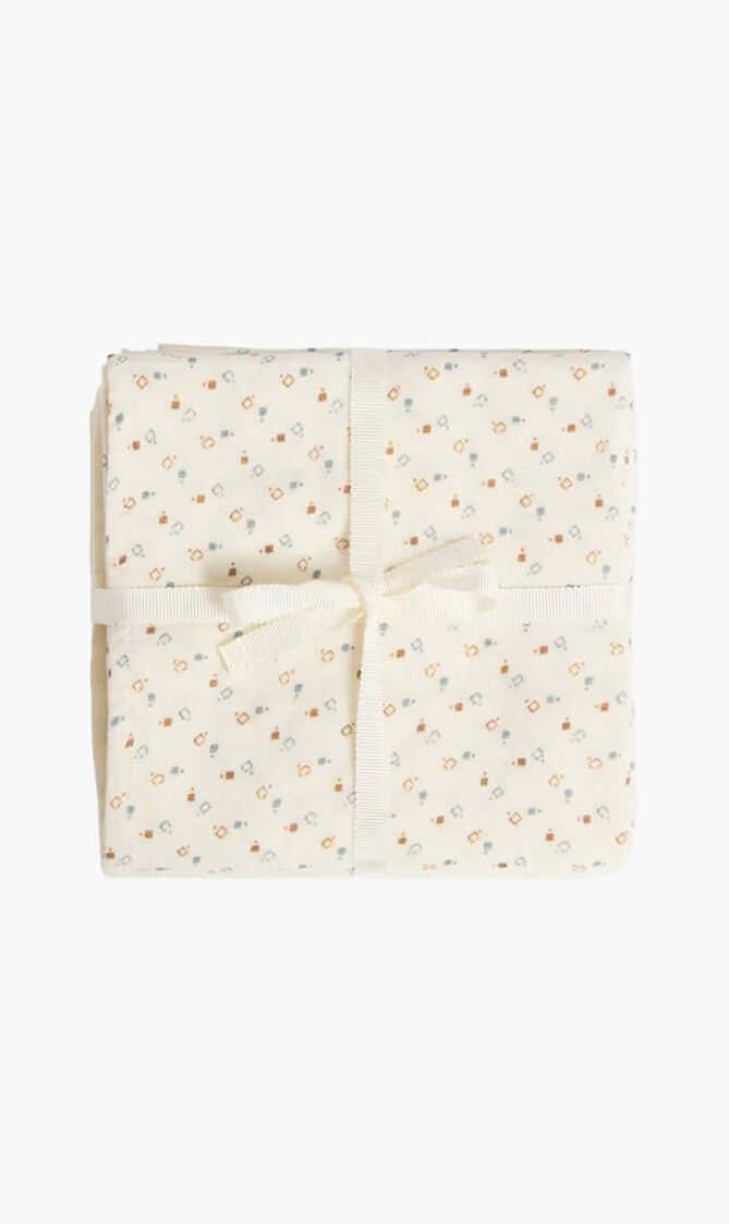 Set of plain cotton swaddles