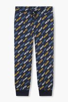 All Over Logo Print Cotton Track Pants