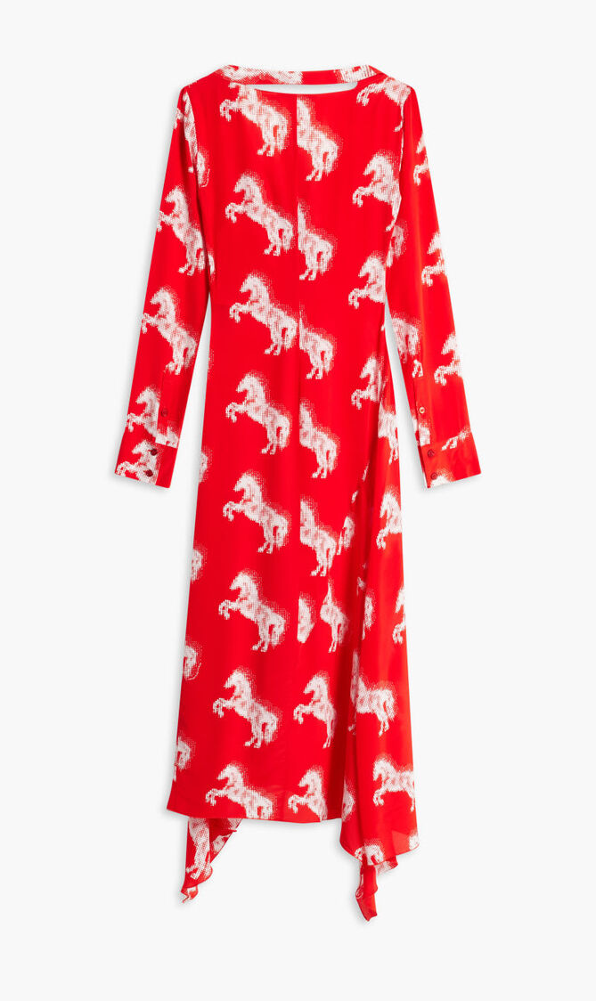 PIXEL HORSES LONG DRESS