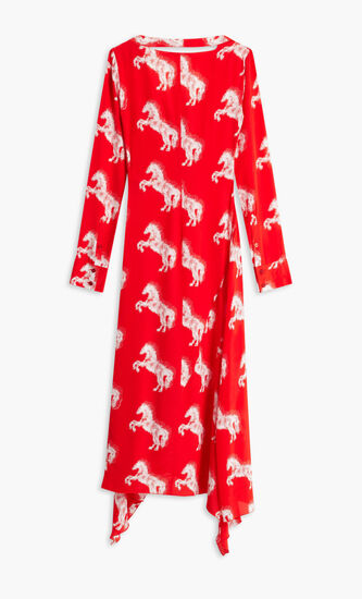 PIXEL HORSES LONG DRESS