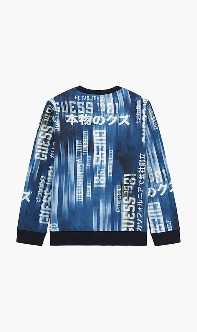 Printed Activewear Sweatshirt