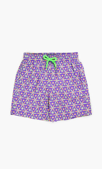 Ceramic Print Swim Shorts