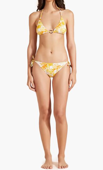 Tahiti Flowers Triangle Bikini Top