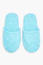 All over Polka Dot Slippers Blue