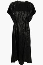WOODGRAIN LUREX DRESS