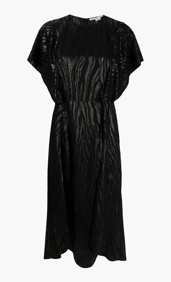 WOODGRAIN LUREX DRESS