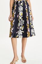 Printed Pleated Skirt