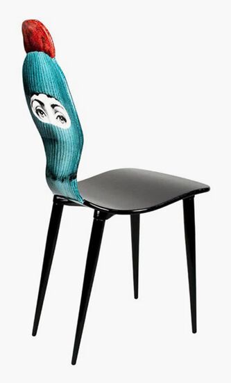 FST CHAIR LUX GSTAAD TURQUOISEPONPON RED