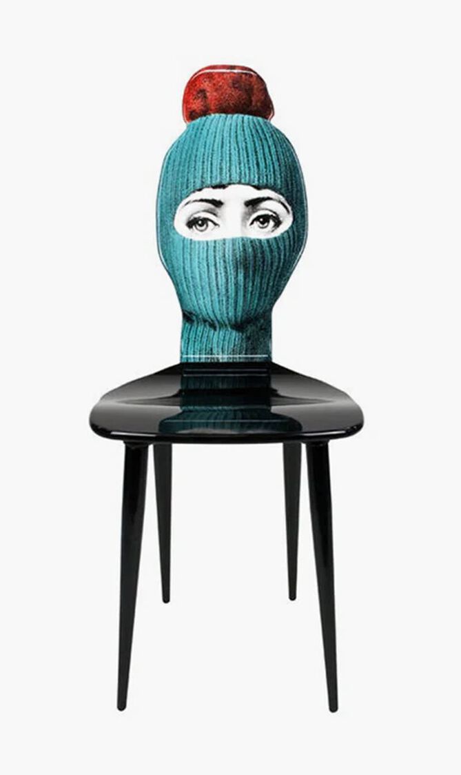 FST CHAIR LUX GSTAAD TURQUOISEPONPON RED