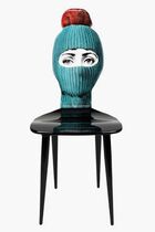FST CHAIR LUX GSTAAD TURQUOISEPONPON RED