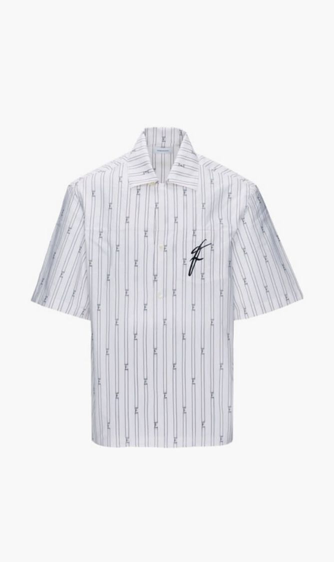 CE1645 FIL COUPE' POPLINSPORT SHIRT WITH SHORT SLEEVES