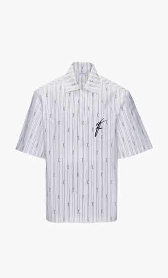 CE1645 FIL COUPE' POPLINSPORT SHIRT WITH SHORT SLEEVES