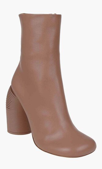 TONAL SPRING ANKLE BOOT NUDE NUDE