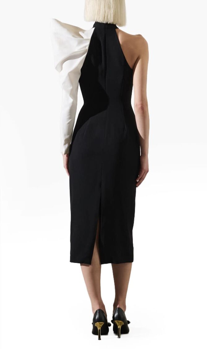 Ruha Asymmetric Huge Sleeve Dress
