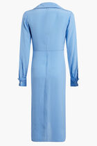 Organic Silk Striped Shirt Dress