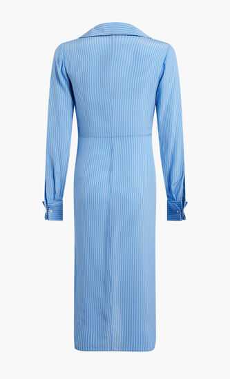 STRIPE CDC GATHERED DRESS