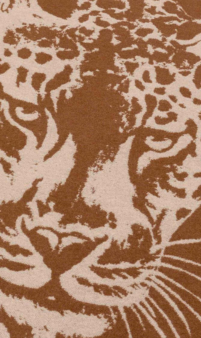 Cashmere Jacquard Blanket Brown Cashmere Jacquard Blanket Brown