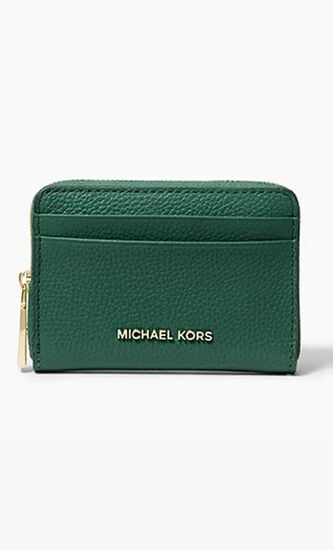 Jet Set Small Pebbled Leather Zip-Around Card Case