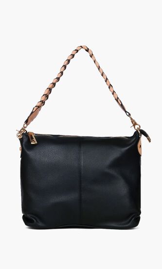 Solid Leather Shoulder Bag