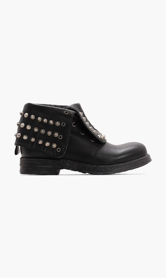 Impact Studs Leather Boots