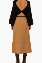 Yoked Midi Skirt